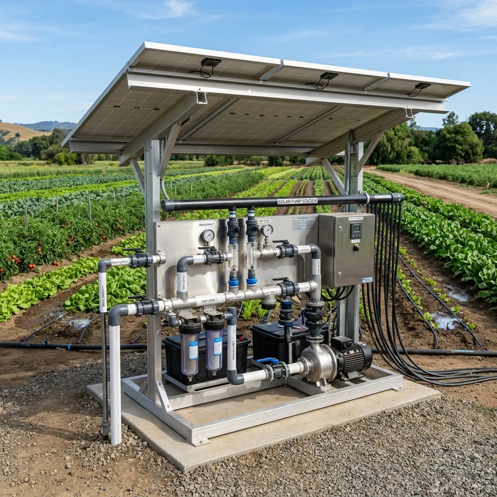 Automated drip irrigation controllers and water pump manifold